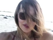 Selfie Rita Rusic al mare