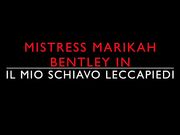 Marikah Bentley e il suo schiavo leccapiedi