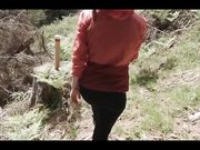 Escursione nel bosco coppia italiana con bella chiavata