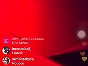 Ragazza italiana scopa live su instagram con dialoghi