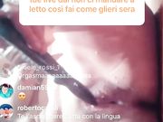 Raffy si masturba con la spazzola Periscope