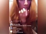 Ditalino rossa italiana in diretta instagram