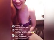 Ditalino rossa italiana in diretta instagram