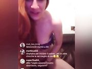 Ditalino rossa italiana in diretta instagram