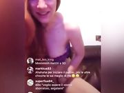 Ditalino rossa italiana in diretta instagram