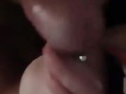 Ingoio fidanzata Pov con piercing alla lingua