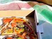 Pizza e fica al parco