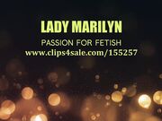 Lady Marilyn tease slave with feet