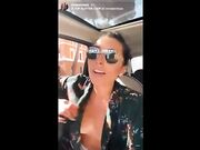 Si sto in topless in macchina - Diretta Instagram