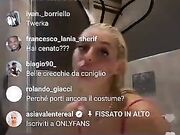 Asia Valente esce il lato B in diretta Instagram