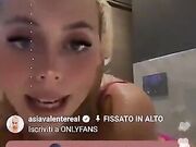 Asia Valente esce il lato B in diretta Instagram
