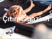 Diletta Leotta in barca col fidanzato Can Yaman