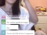 Flash culo ragazza italiana Periscope