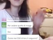 Flash culo ragazza italiana Periscope