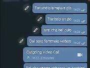 Sega su whatsapp con la porca di Alice