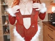 Filomena Mimena in supersexy lingerie natalizia