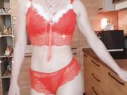 Filomena Mimena in supersexy lingerie natalizia