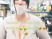 Sara Piras sexy barista sarda TikTok